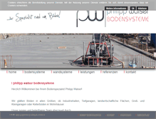 Tablet Screenshot of betonglaettung-walser.com